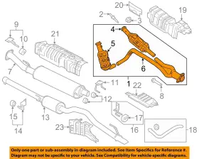 Gk4z5f250f Ford Oem 15-19 Transit-150 Exhaust Components-catalytic Cnvrtr
