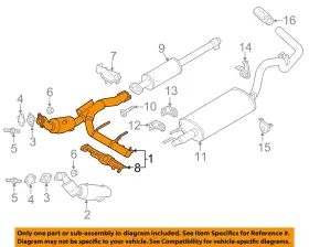 Gl3z5e212b Ford Oem 15-16 F-150 Exhaust Components-catalytic Cnvrtr