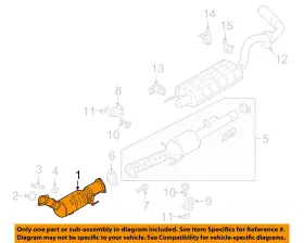 Jl3z5h270a Ford Oem 18-21 F-150 Exhaust Components-catalytic Cnvrtr