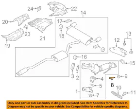 W715212s437 Ford Oem 13-20 Fusion Exhaust Components-catalytic Cnvrtr Stud