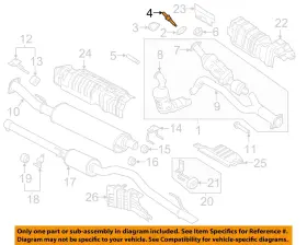 W716667s900 Ford Oem 11-23 Expedition Exhaust Components-catalytic Cnvrtr Stud