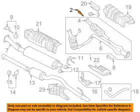 W716963s900 Ford Oem 15-23 Explorer Exhaust Components-catalytic Cnvrtr Stud