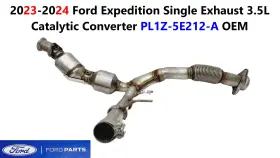 Pl1z-5e212-a Ford 2023-2024 Expedition Single Exhaust 3.5l Catalytic Converter