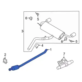 Pz1z-5e212-j Ford Genuine Catalytic Converter Pz1z5e212j