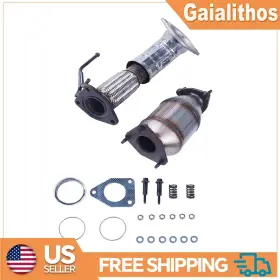 16436 Gaialithos 16590 For 2008-2012 Honda Accord 2.4l L4 Exhaust Front And Rear Catalytic Converter