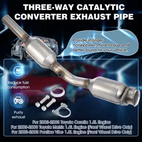 Sdd-oemconv028 Gearzaar Cat Converter For 2003 2004-2008 Toyota Corolla Matrix Pontiac Vibe Zfgpcmfhckmj