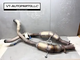 5d212 Genuine Factory Oem Land Rover 2014-2017 Range L494 Sport 3.0l Exhaust Down Pipes Converter Pair