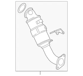12693374 Gm Genuine Warm Up Three-way Catalytic Converter