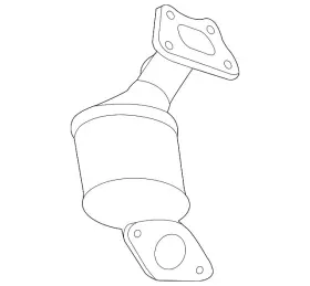 19418922 Gm Genuine 3-way Catalytic Converter With Flanges And Bushings
