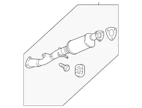 19420259 Gm Genuine Nitrogen Oxides Catalytic Converter With Exhaust Pipe