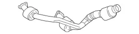 19420276 Gm Genuine Catalytic Converter With Flanges Pipes Bushings And Label