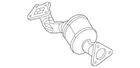 19420295 Gm Genuine Warm Up Three-way Catalytic Converter With Exhaust Pipe