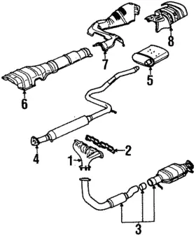 21013334 Gm Genuine Converter And Pipe