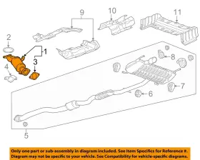 12671956 Gm Oem 13-16 Ats Exhaust System Components-converter Pipe