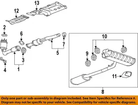 Gm Oem 19418951 2015 Equinox Exhaust System Components-converter Pipe