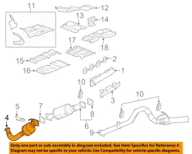 Gm Oem 19420268 10-16 Express 2500 Exhaust Components-converter Pipe