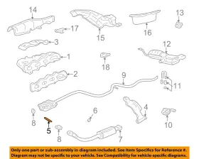 24576687 Gm Oem 99-05 Grand Am Exhaust Components-converter Pipe Stud