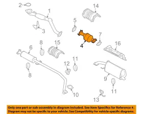 96803246 Gm Oem 09-11 Aveo Exhaust System Components-catalytic Cnvrtr