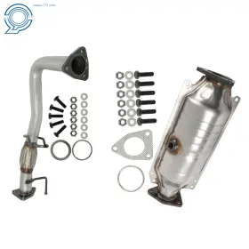 Happy19star Hp90897 Catalytic Converter Front Flex Pipe 1998-2002 For Honda Accord L4 2.3l 40234