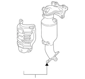 18150-5rd-l00 Honda Genuine Catalytic Converter