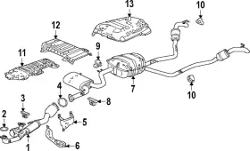 18150-6fb-a10 Honda Genuine Converter And Pipe