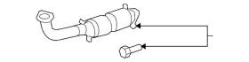 18150-rez-a01 Honda Genuine Catalytic Converter