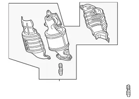18180-5mr-a01 Honda Genuine Converter Assembly Front Primary