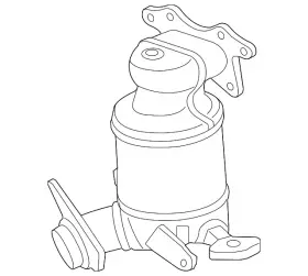 18190-5r7-l00 Honda Genuine Catalytic Converter