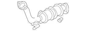 18190-pza-a00 Honda Genuine Catalytic Converter