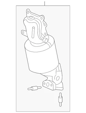 18290-5g0-a00 Honda Genuine 2013-2017 Accord - Converter Rear Primary