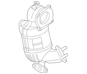 Hyundai 28500-2mae5 Genuine Catalytic Converter