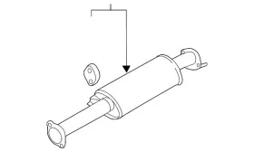 28600-3q190 Hyundai Genuine Converter And Pipe