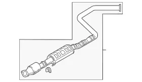 28600-j3740 Hyundai Genuine Intermediate Pipe