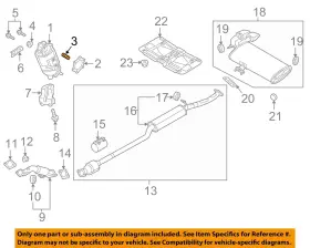 285152b000 Hyundai Oem 17-24 Elantra Gt Exhaust Components-catalytic Cnvrtr Stud