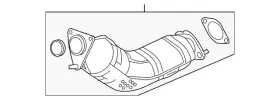 B08b2-jk20b Infiniti Genuine Catalytic Converter