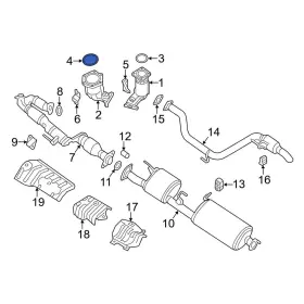 20691510 Infiniti Oe For Qx60 14-16 Front Rearward Catalytic Converter Gasket