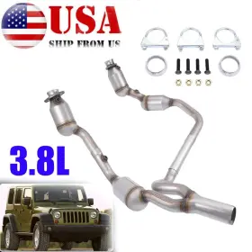F09o09044 Jeep Y Pipe Front Catalytic Converter For Wrangler 3.8l 2007 2008 2009 Epa