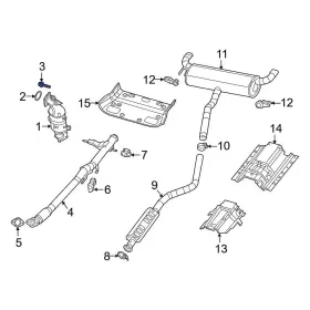 6104196aa Jeep Oe For Cherokee 2014-2023 Catalytic Converter Bolt