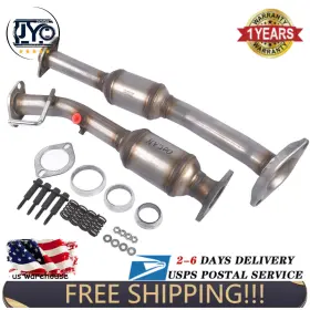 8h41165 Jinyocom 2pcs For Nissan Nv200 2013-2019 Front And Rear Catalytic Converters - Oem