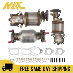 642035 Kac 16447 40925 3pcs Catalytic Converter Epa For Pilot 2009-2012 Honda Accord 2008-2012 3.5l V6