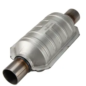 8o09038 Kac 2x Universal Catalytic Converter 2 Inch Inlet / Outlet Weld-on Epa And Heat Shield