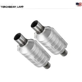Mia246125 Kac 2 Inch Inlet/outlet 2pcs Universal Catalytic Converter High Flow Epa Stainless Steel