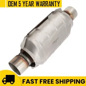 83508 Kax 2.5 Inch Inlet High Flow Universal Catalytic Converter Stainless Steel Epa Approved