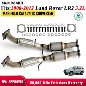 644116 Kengran Fits 2008-2012 Land Rover Lr2 3.2l Flex Pipe Exhaust Catalytic Converter