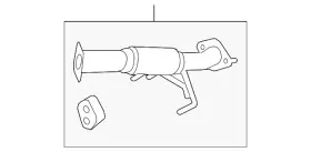 28610-2k500 Kia Genuine Front Pipe