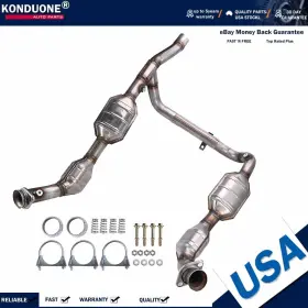 51839-51171 Konduone Both Sides Catalytic Converters For 2001 2002 2003 2004 Ford F-150 4.6l 4wd Epa