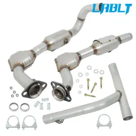 Om181359oc Lablt Left And Right Y Pipe Catalytic Converters For Ford F-150 F150 4.6l 4wd 2001-2003