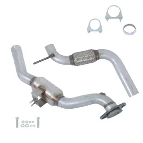 Qs546112qr Lablt Flex Pipe Catalytic Converter Direct Fit For 2015-2017 Ford Mustang 2.3l