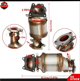Ber406215 Labwork Rear Bank 1 2 Catalytic Converter Set For Honda Accord Pilot 3.5l V6 2003-2008