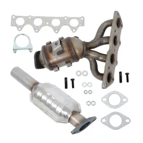 Law254202 Labwork 2x Front Rear Side Catalytic Converter For Hyundai Accent 2012-2017 1.6l